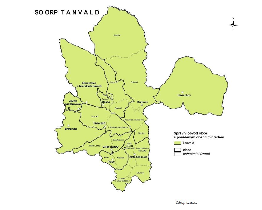 Případové studie Hospodářsky a sociálně ohrožených území  Tanvaldsko