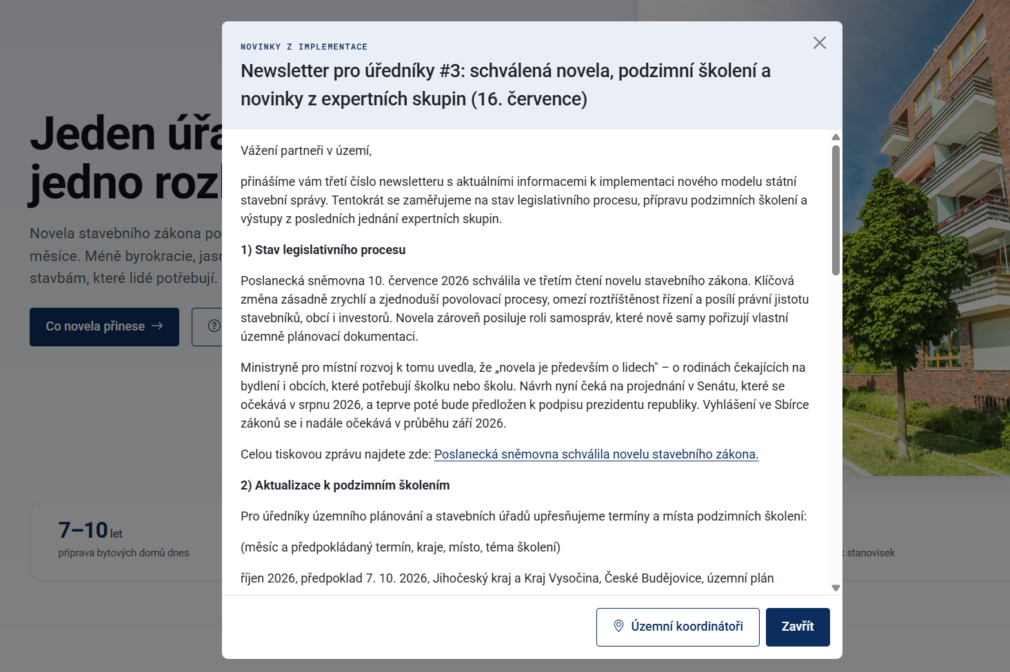 Vyšlo 3. číslo newsletteru pro úředníky