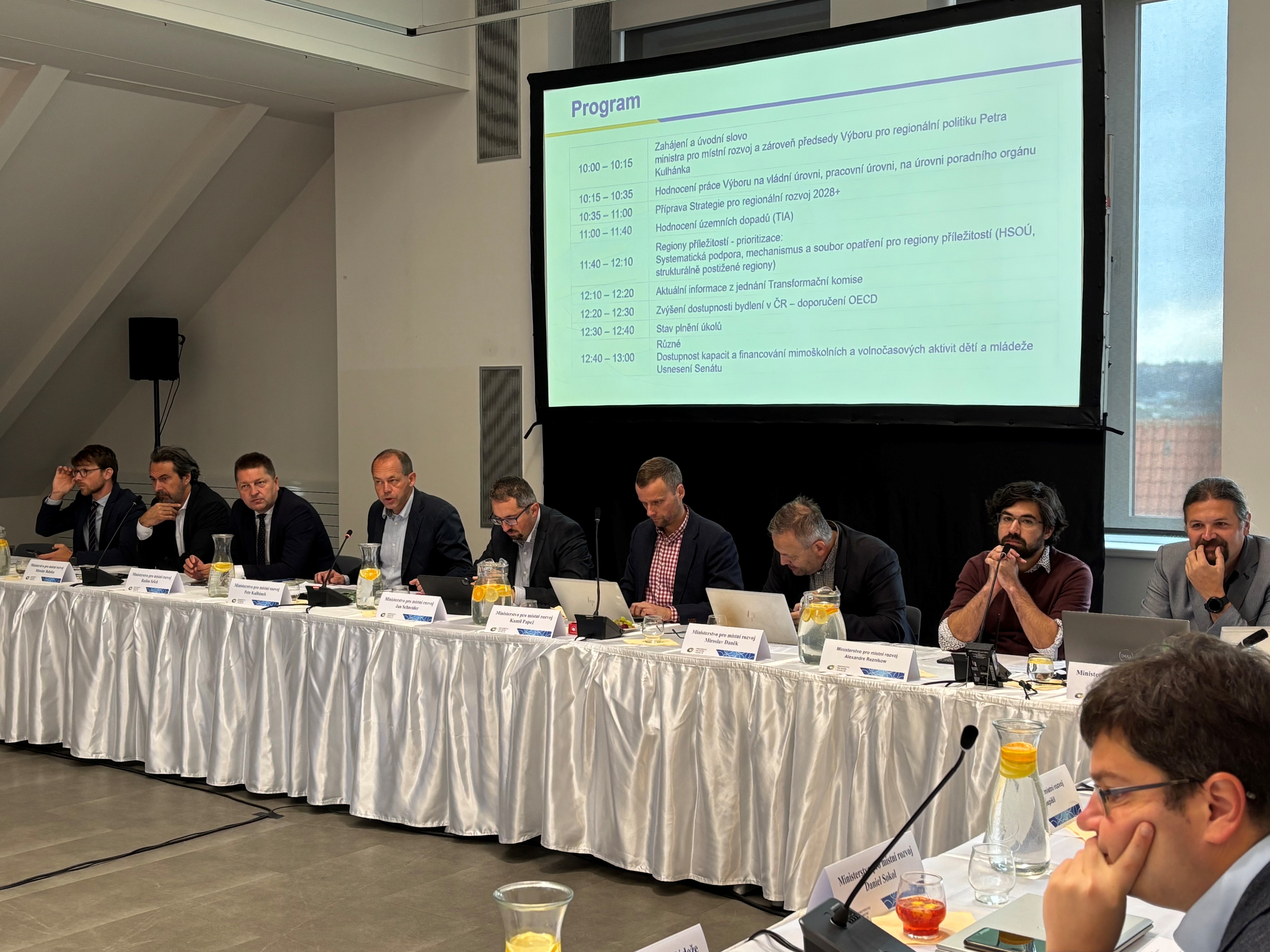 Výbor pro regionální politiku jednal o budoucnosti Regionů příležitostí, územních dopadech politik státu a Strategii regionálního rozvoje ČR