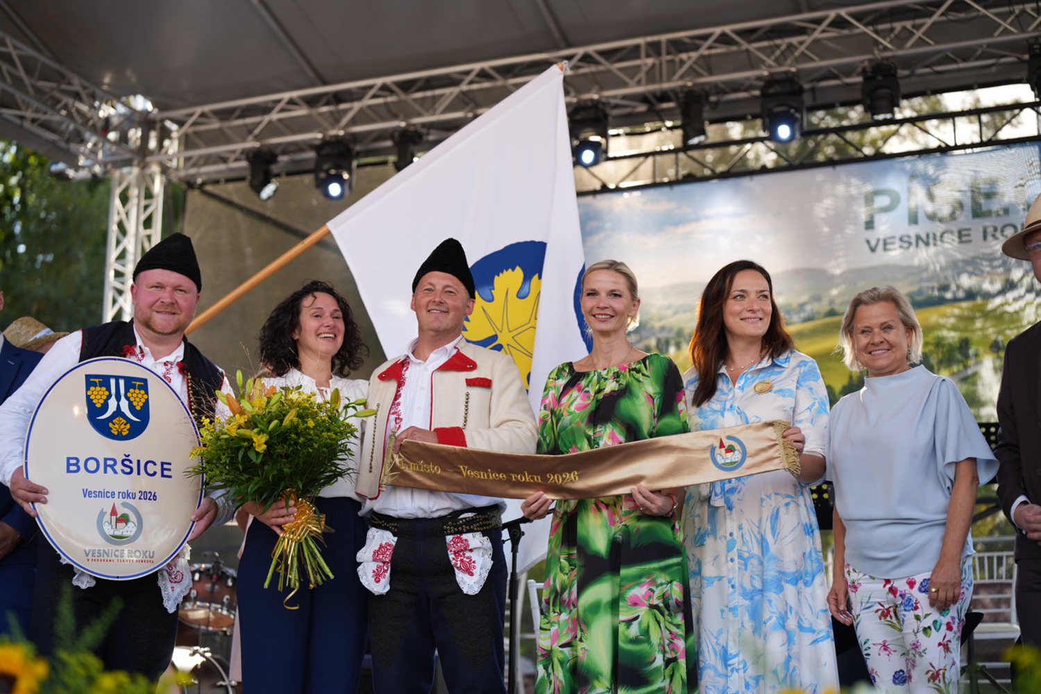 Vesnicí roku 2026 se stala obec Boršice. Jubilejní 30.ročník soutěže vyvrcholil v Písečné 